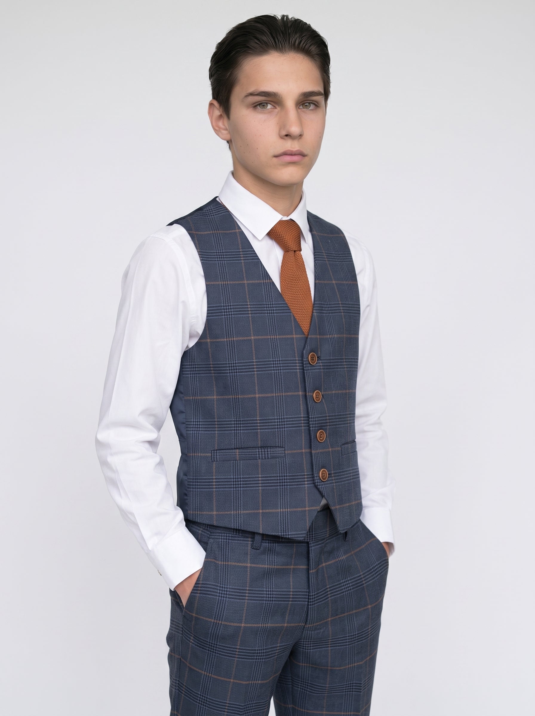 JENSON - Marine Navy Check Suit