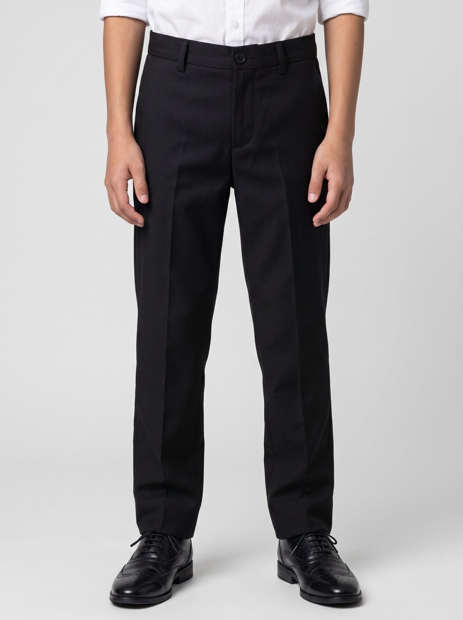 DALTON - Black Tux Lapel Diamond Three Piece Suit