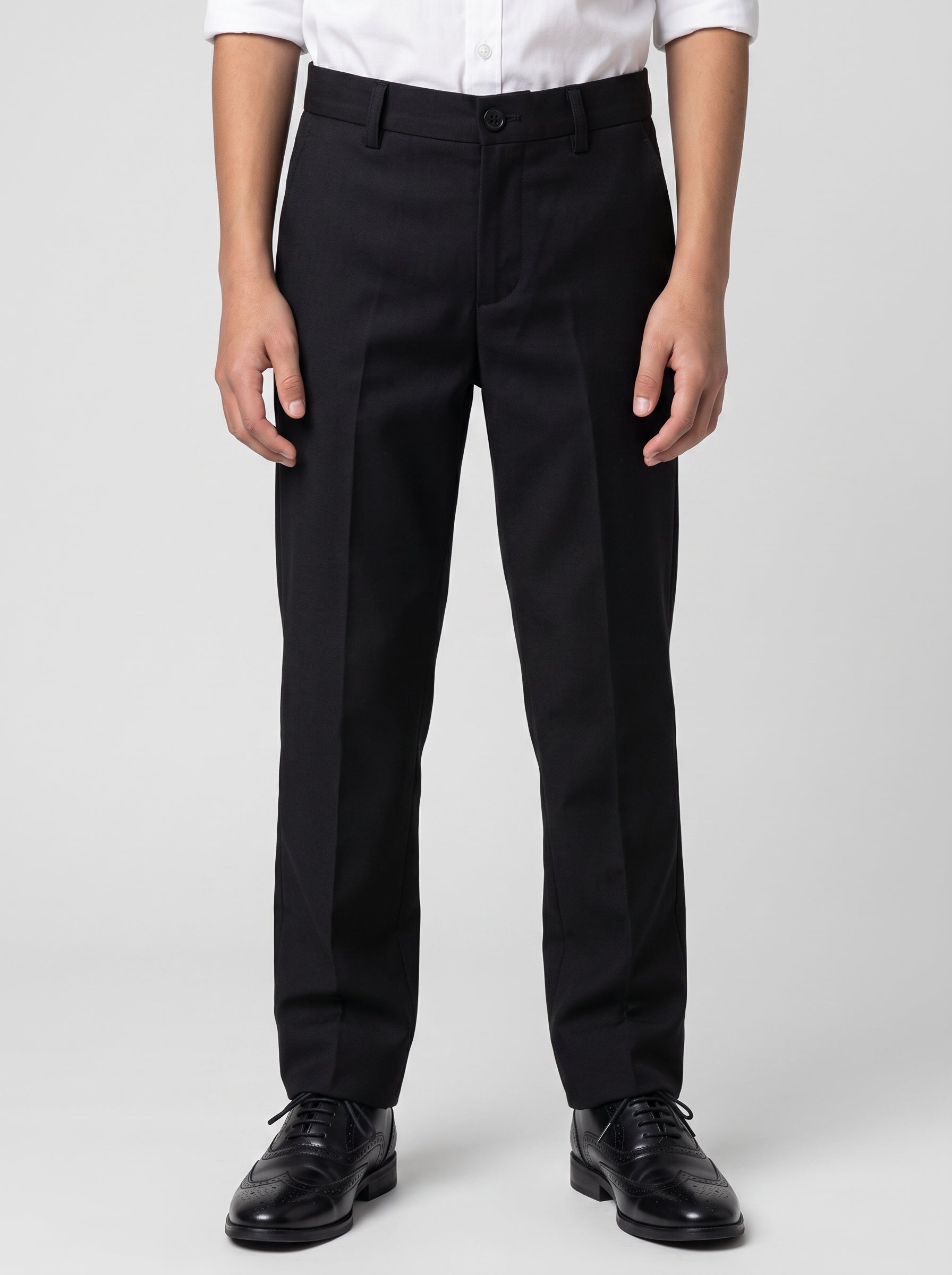 DALTON - Black Tux Lapel Diamond Three Piece Suit