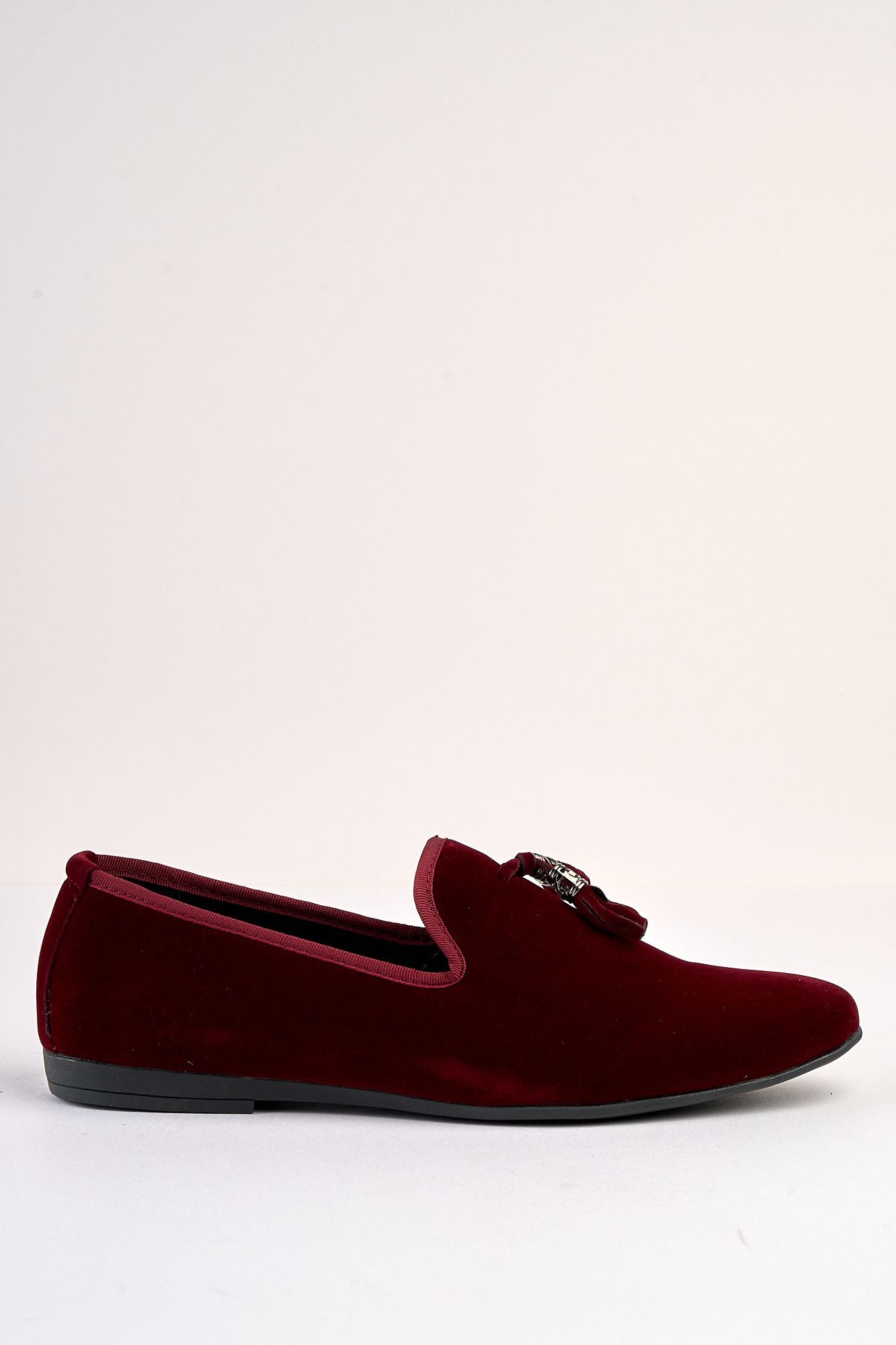Volterra Velvet Tassel Wine Loafer