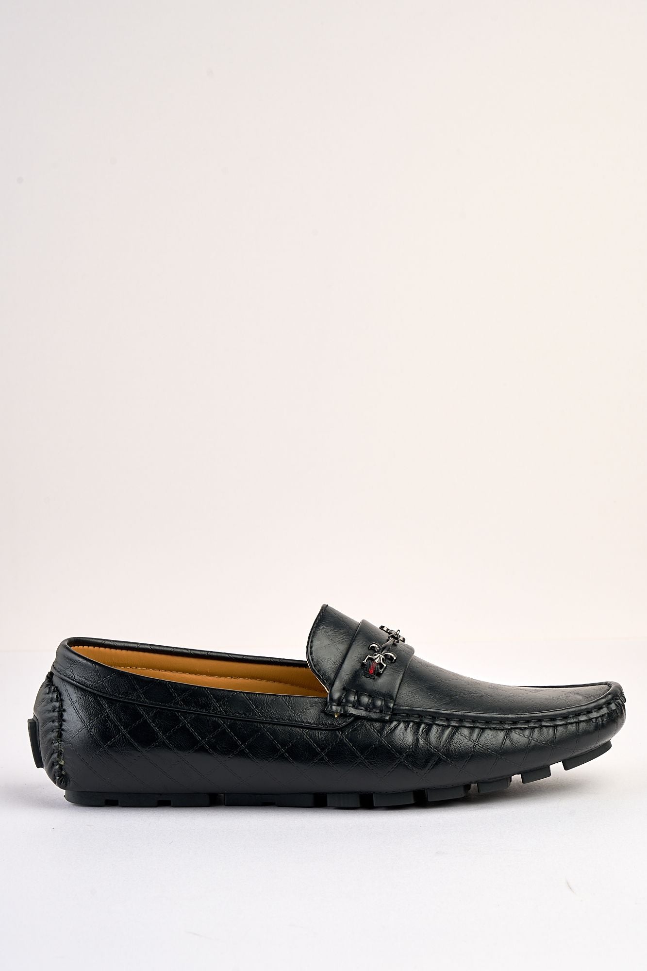Sartori Black Diamond-Stitch Loafer