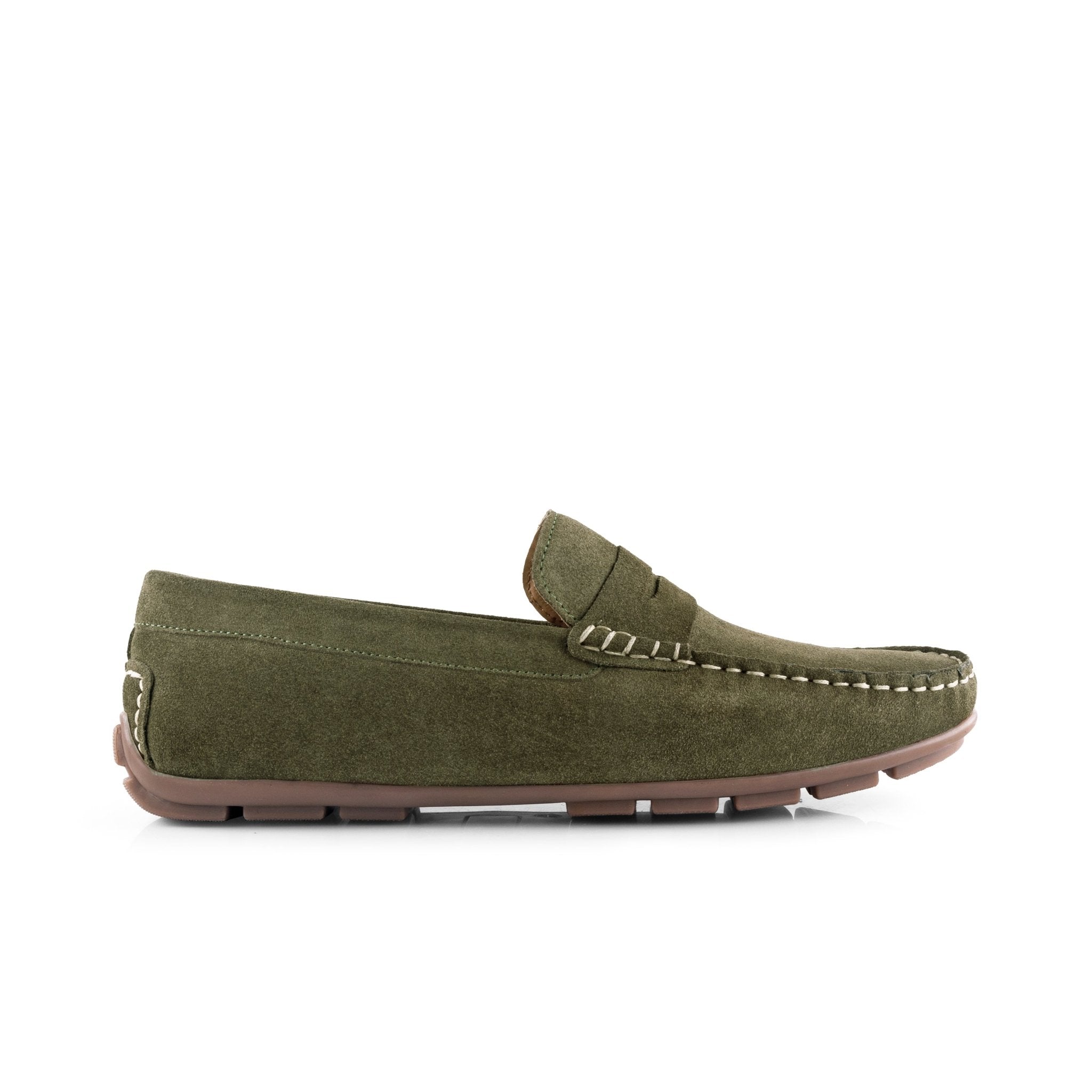 Bari green driving loafer