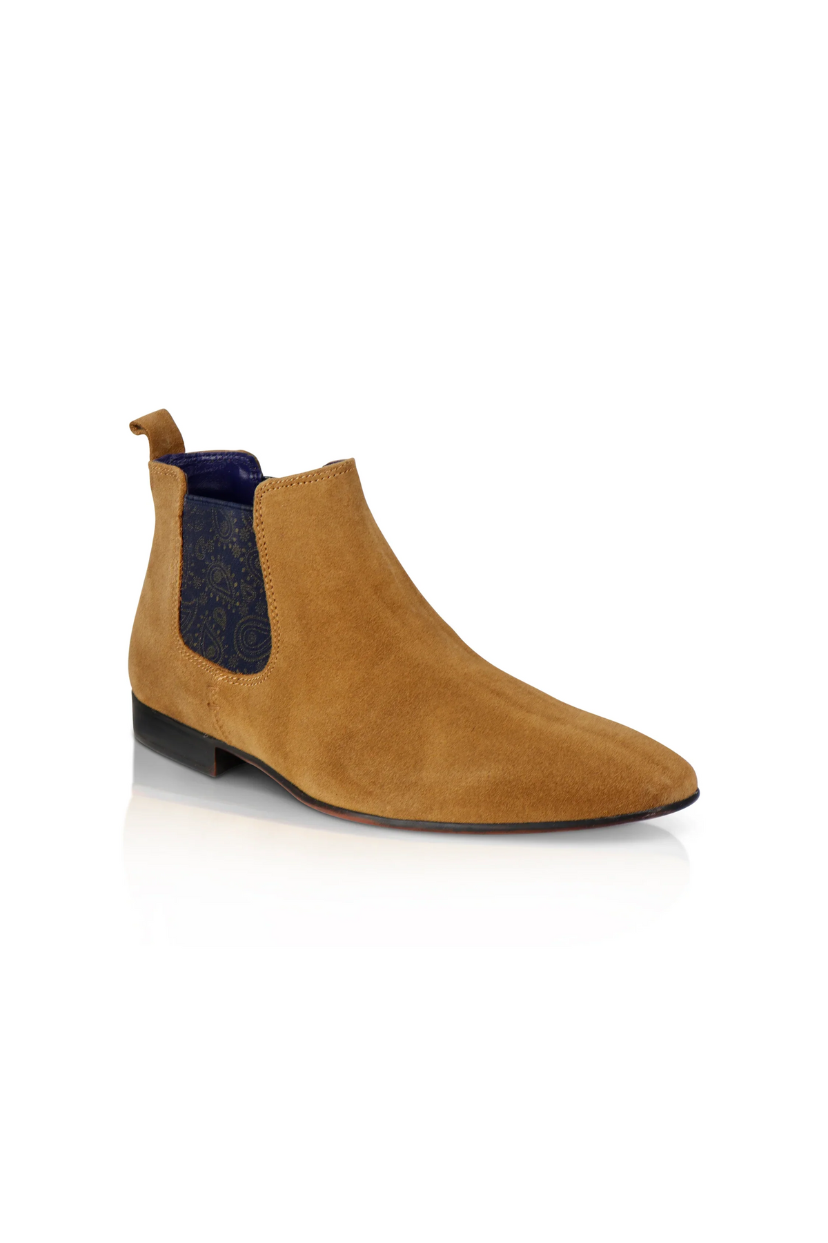 Carnaby Tan Suede Chelsea boots Santoro Milan