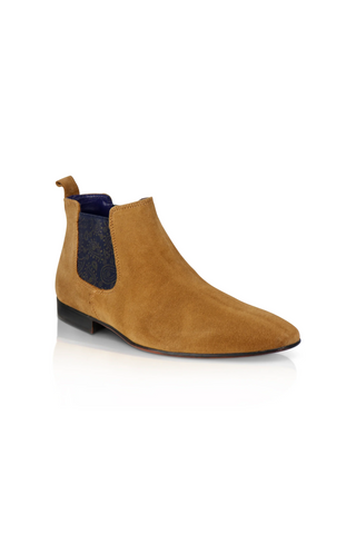 Carnaby Tan Suede Chelsea boots – Santoro Milan