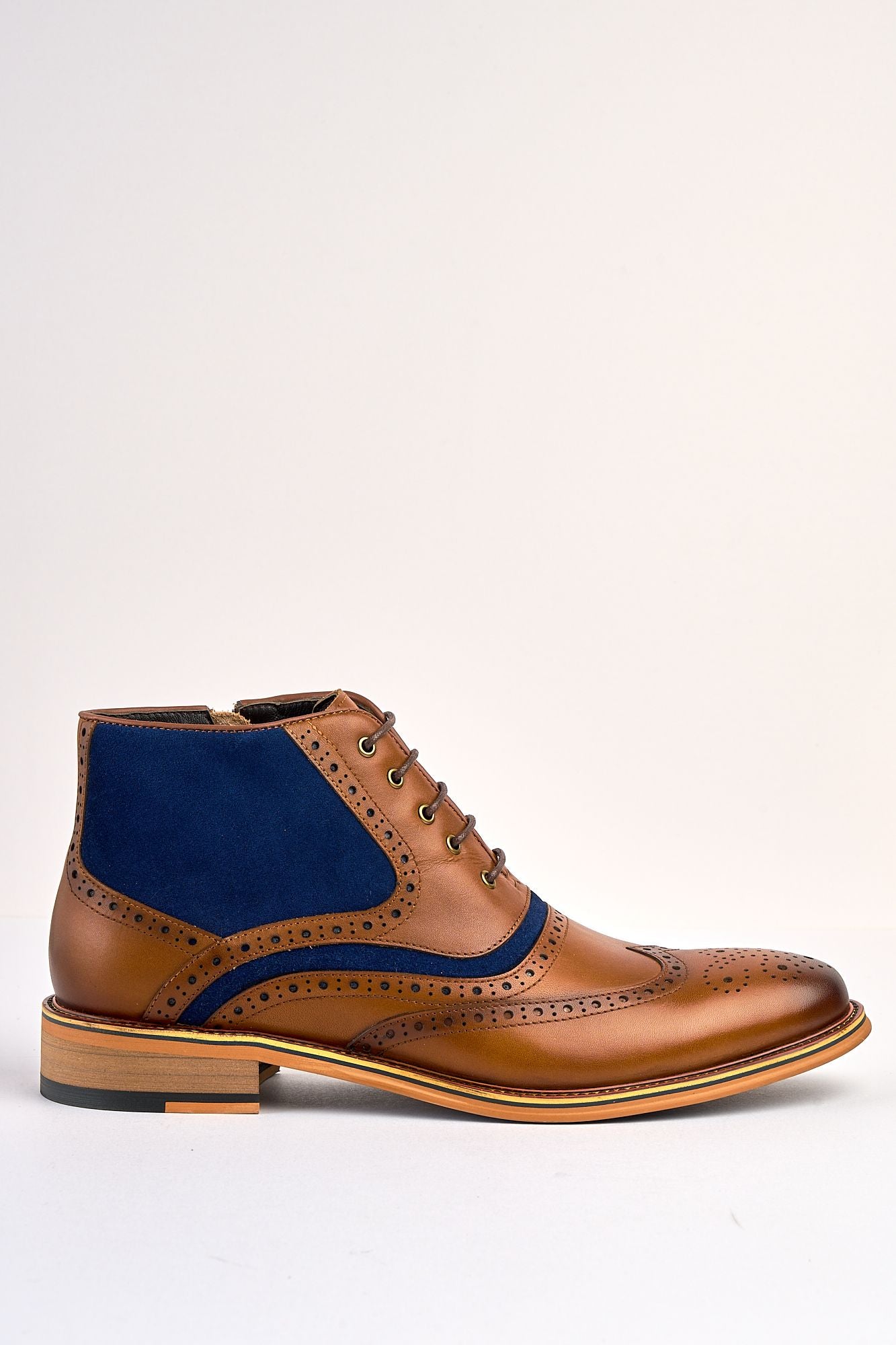 Antonio Boot Tan/Blue