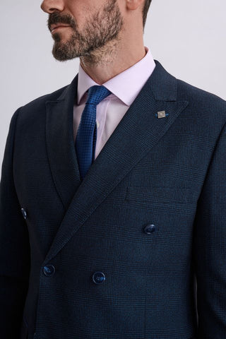 Regent Navy Double-Breasted Two Piece Suit