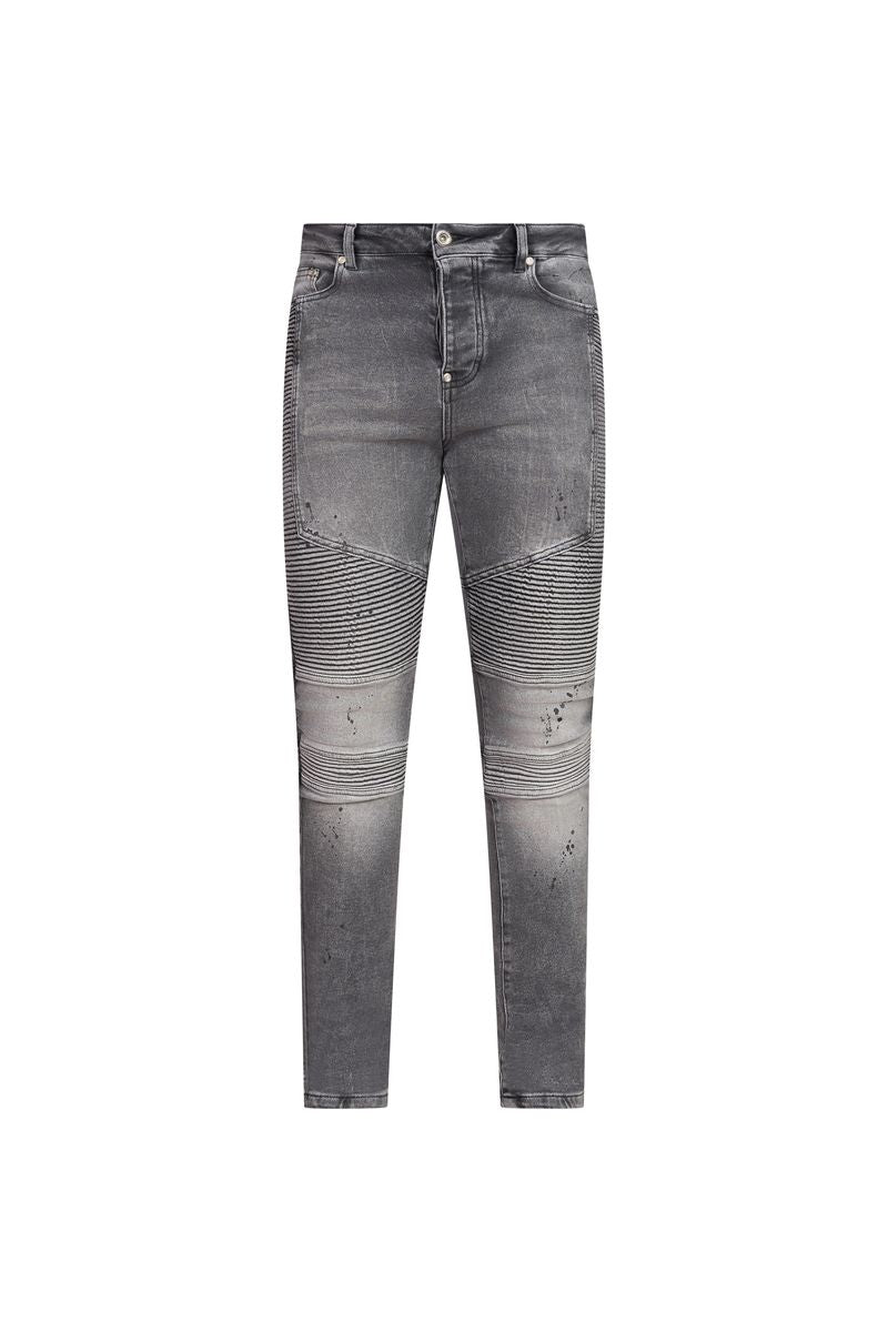 Ovy Graphite Moto Stretch Denim