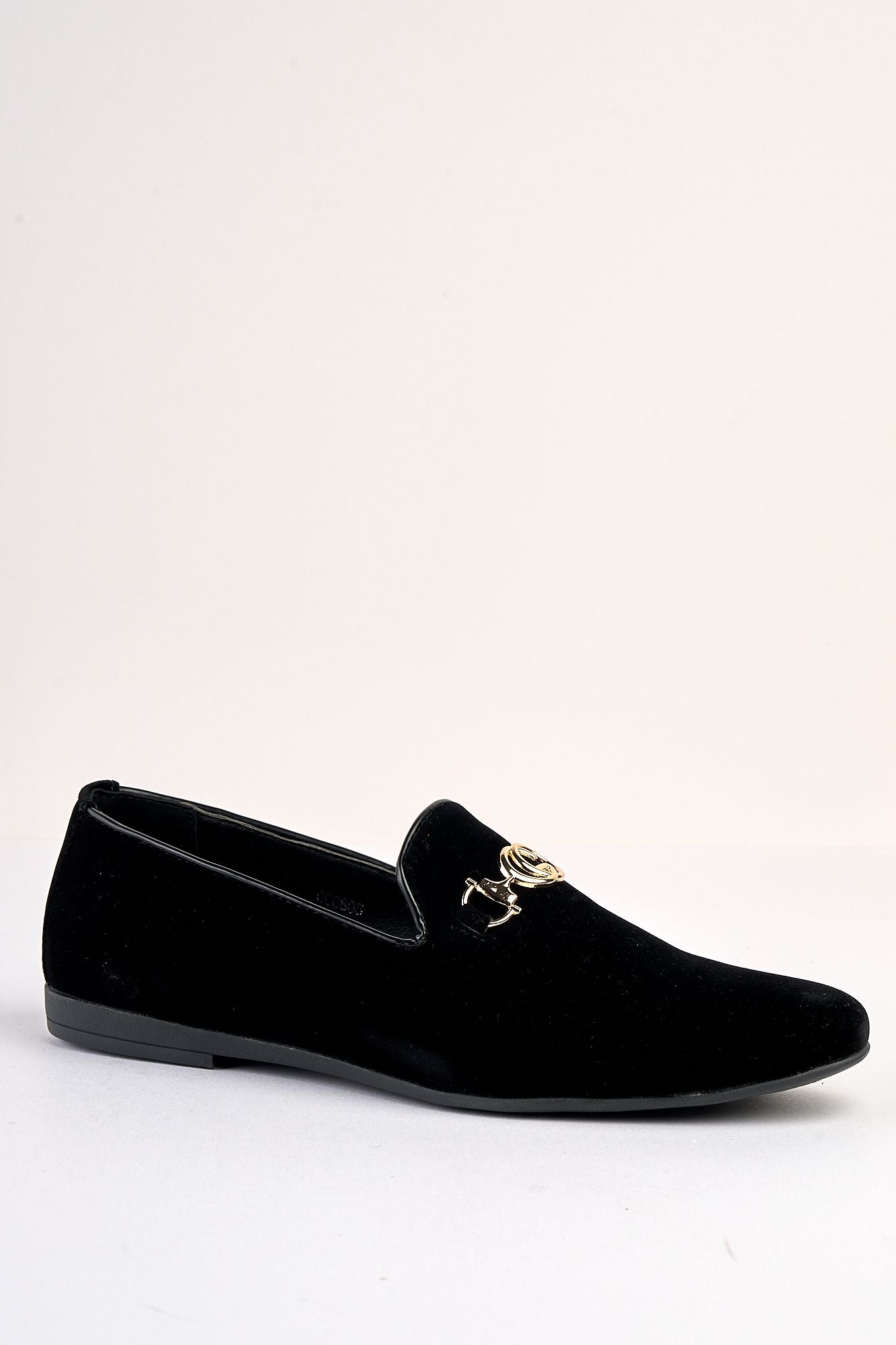 Lucente Velvet Black Loafers
