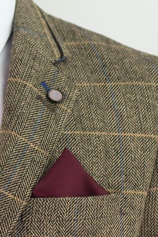 Cavani Albert Brown Tweed Blazer