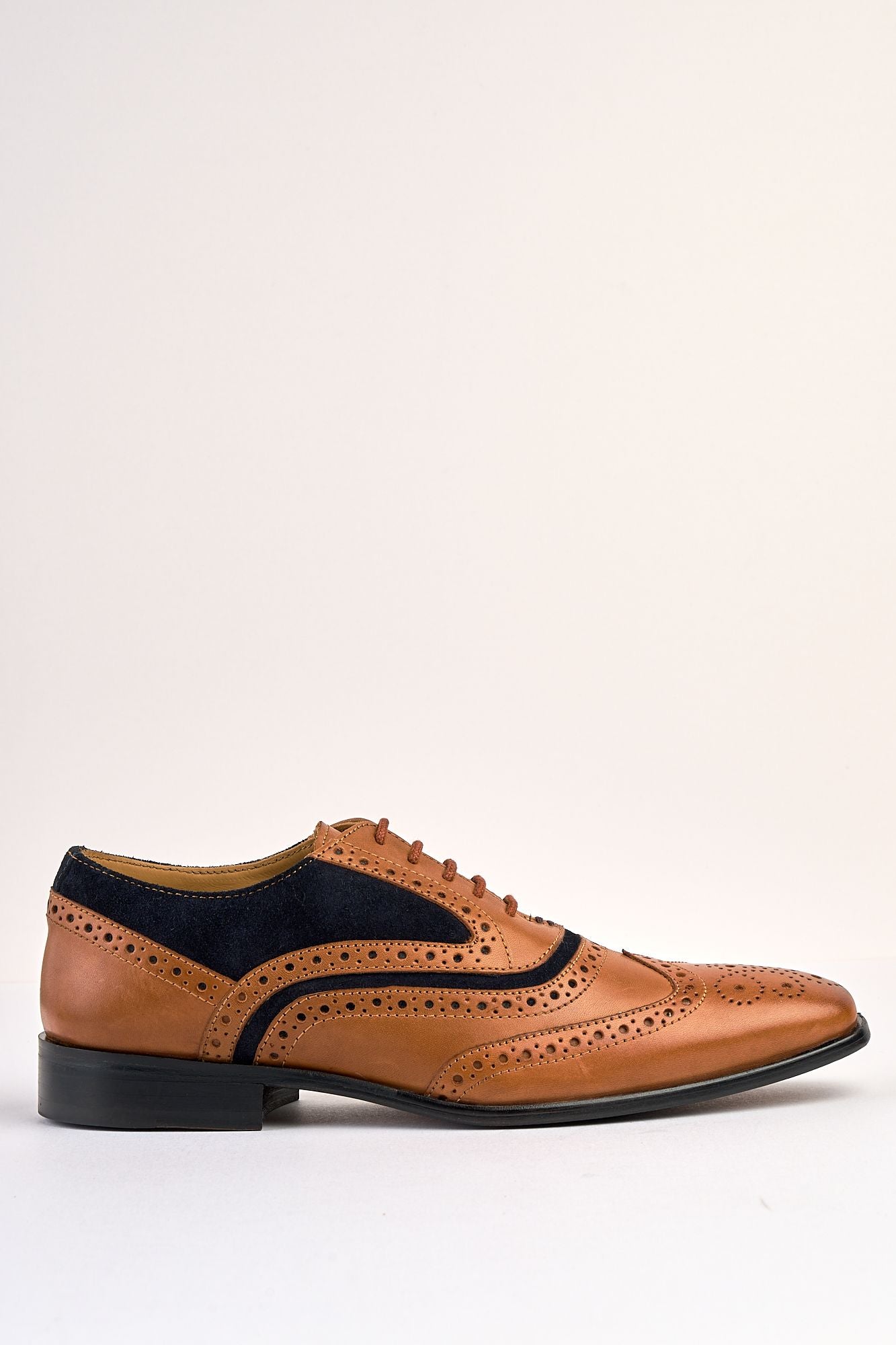 Gianni Tan Navy Brouge