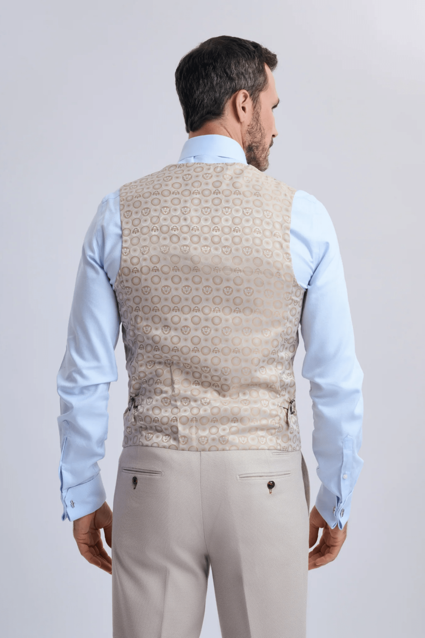 HM5 Stone Tailored Waistcoat