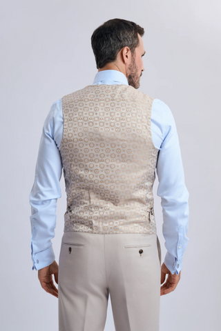 HM5 Stone Tailored Waistcoat