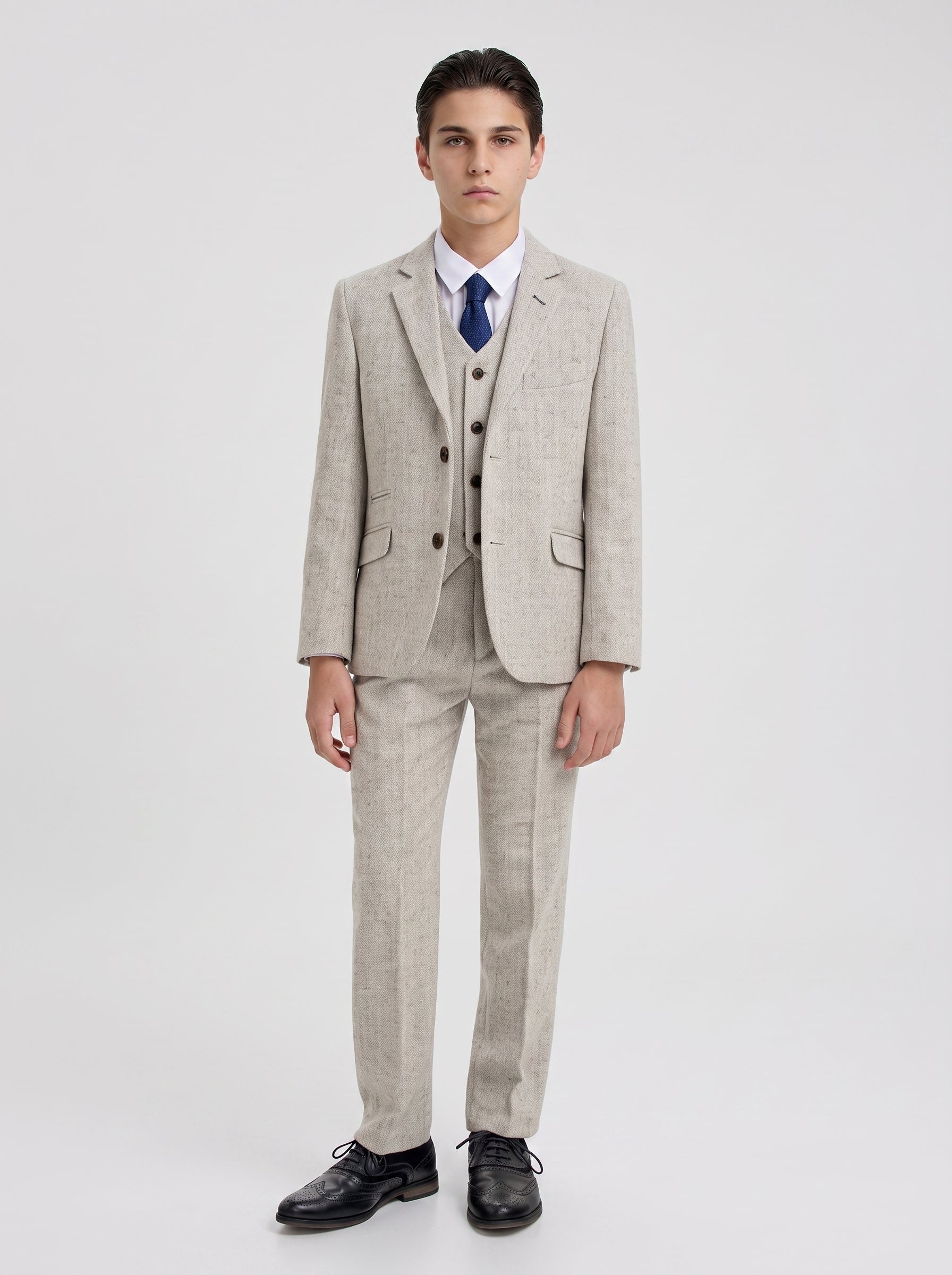 Boys Thomas Pearl Grey Suit
