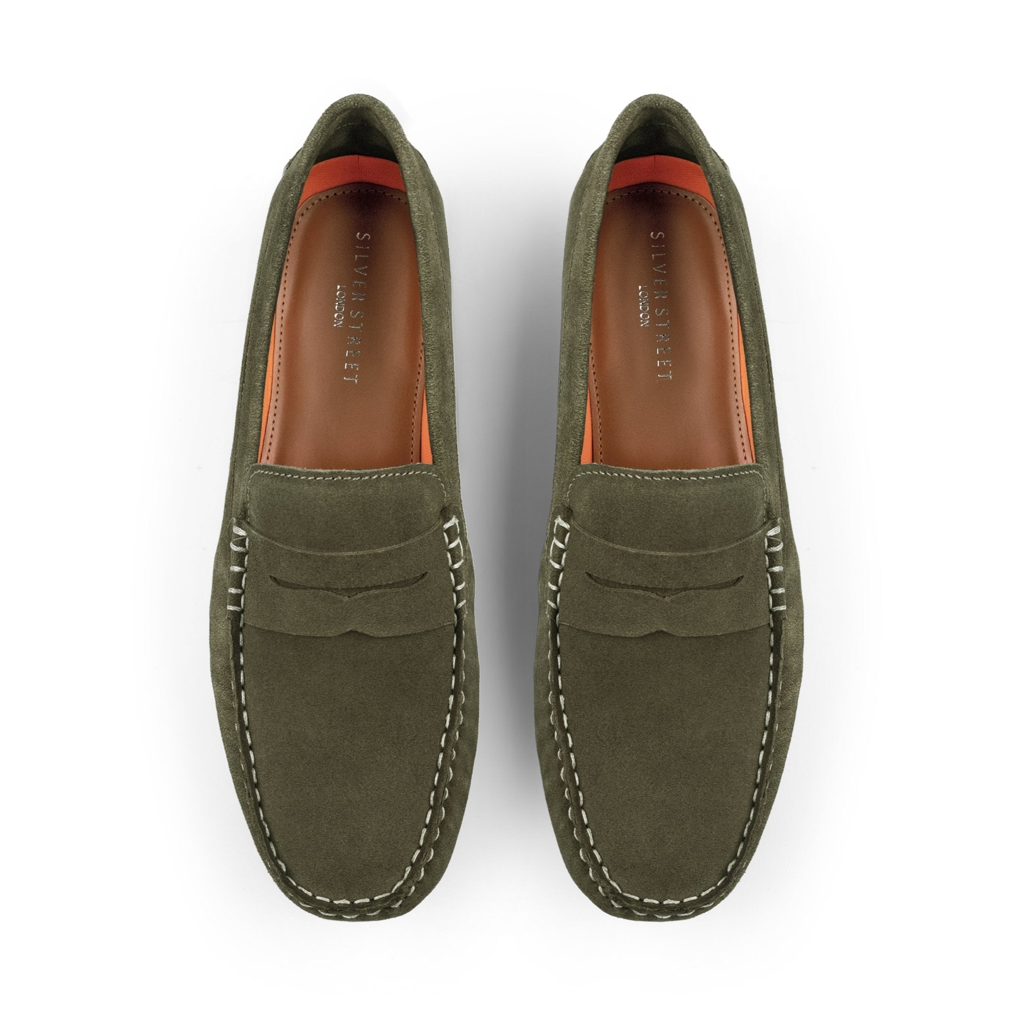 Bari green driving loafer