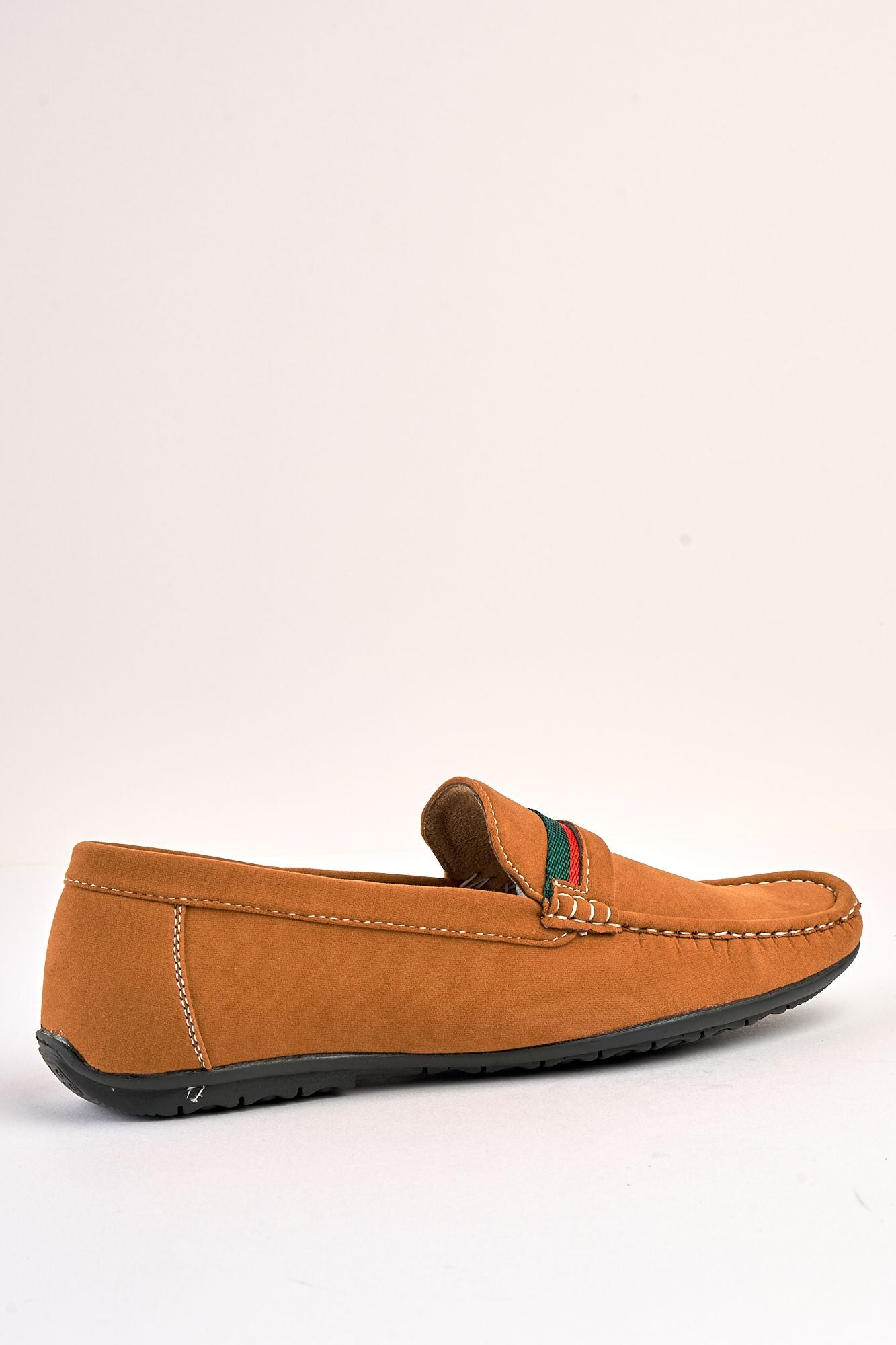 Azzurro Tan Suede Loafers