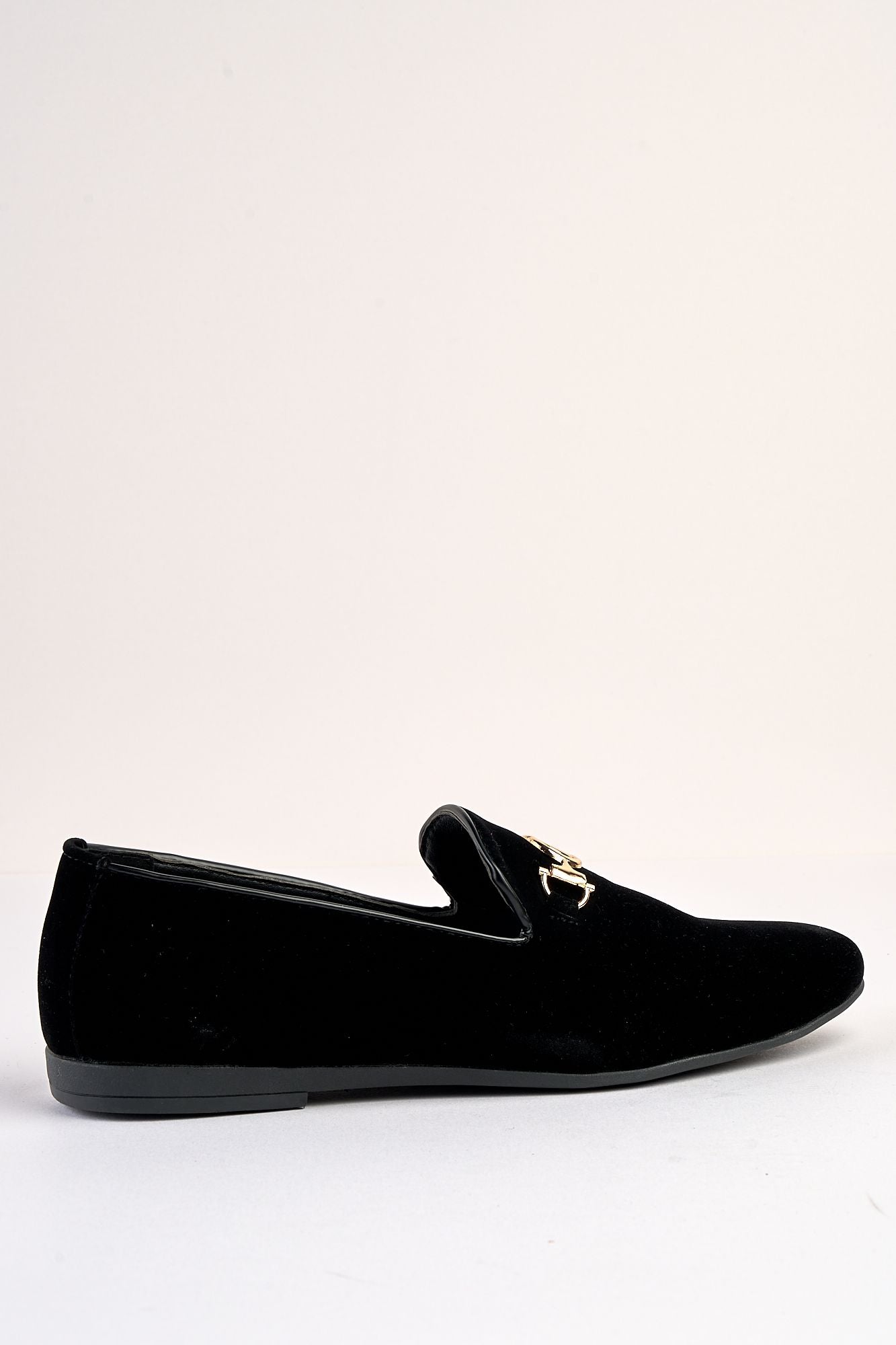 Lucente Velvet Black Loafers