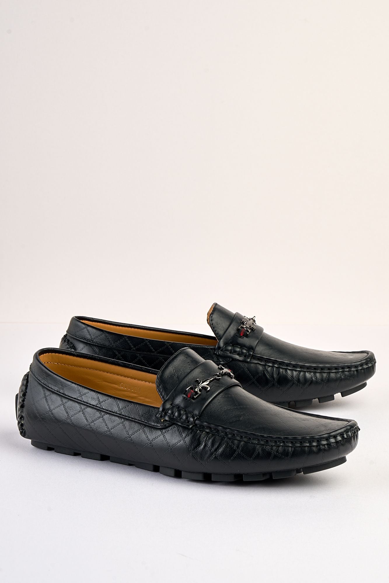 Sartori Black Diamond-Stitch Loafer