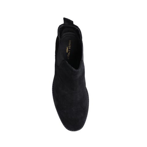 San Diego Black Suede Chelsea Boots