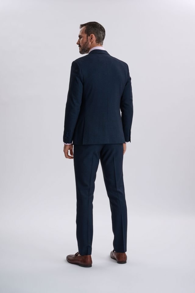 Regent Navy Double-Breasted Two Piece Suit