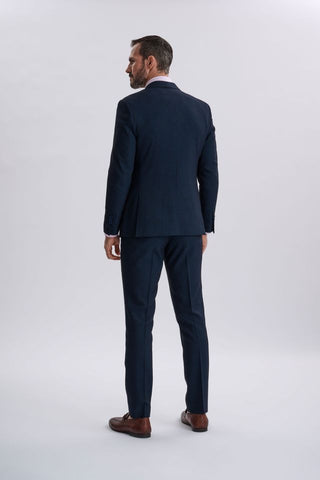Regent Navy Double-Breasted Two Piece Suit