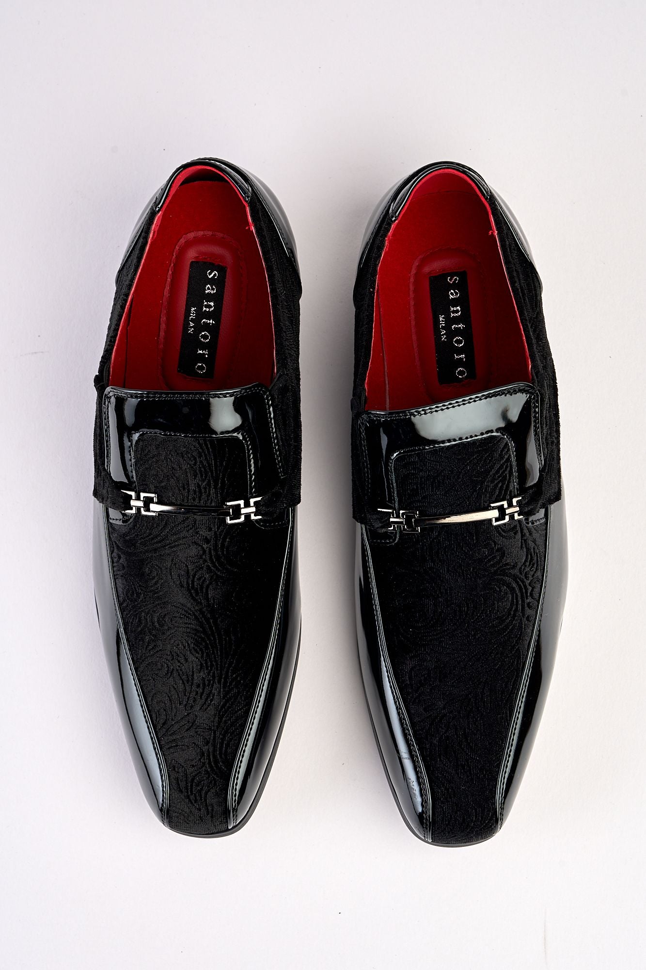 Conte Pattern Black Shoe
