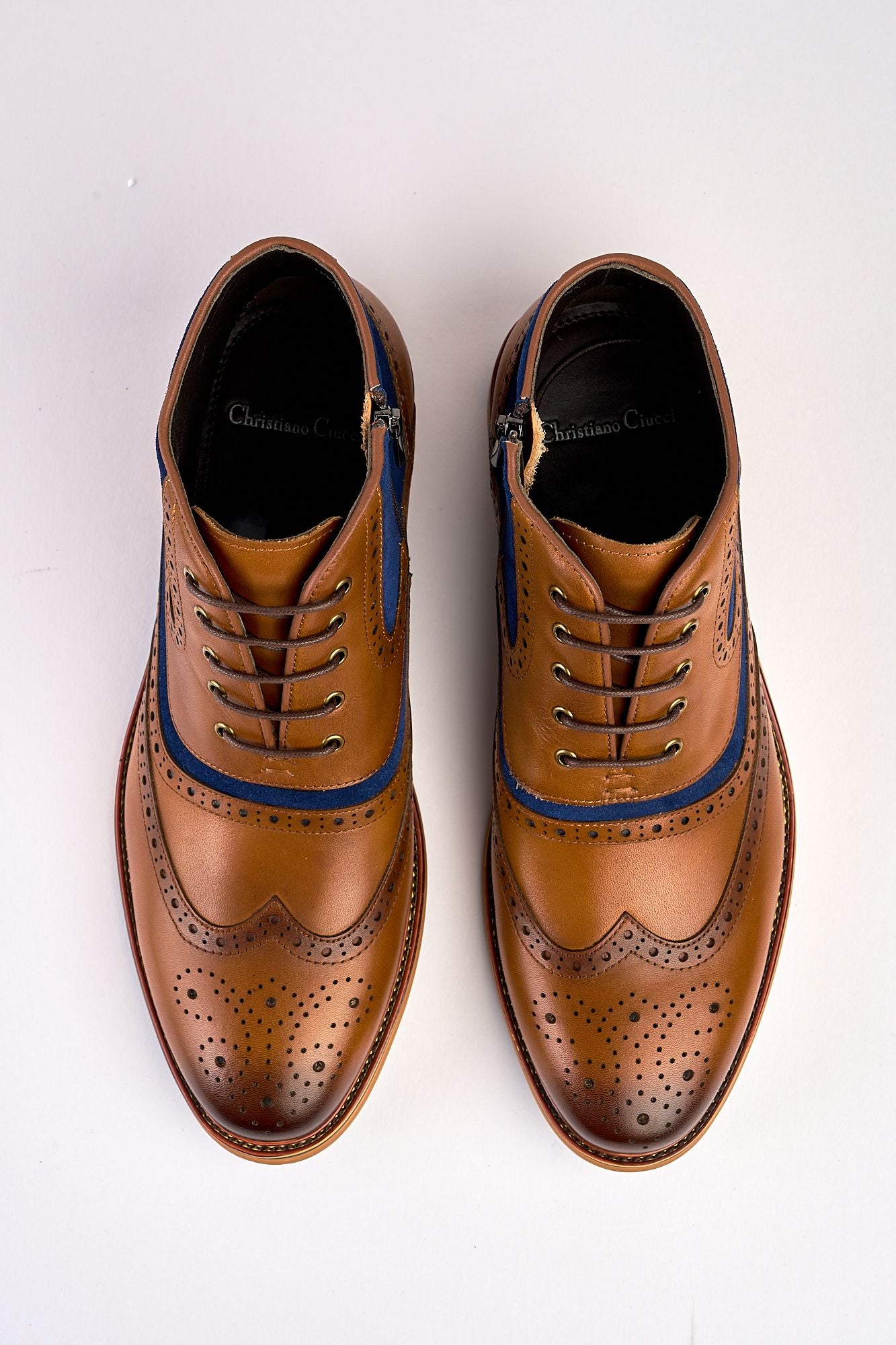 Antonio Boot Tan/Blue
