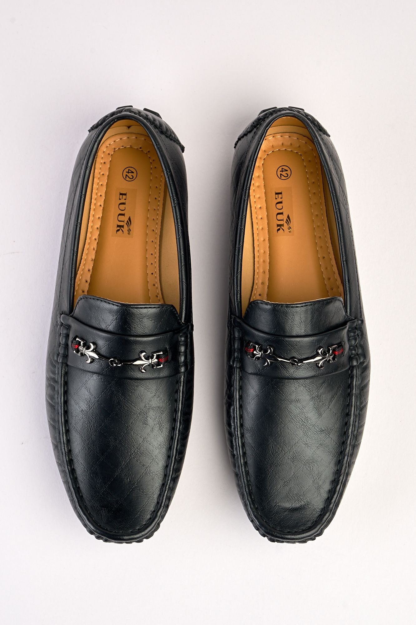 Sartori Black Diamond-Stitch Loafer