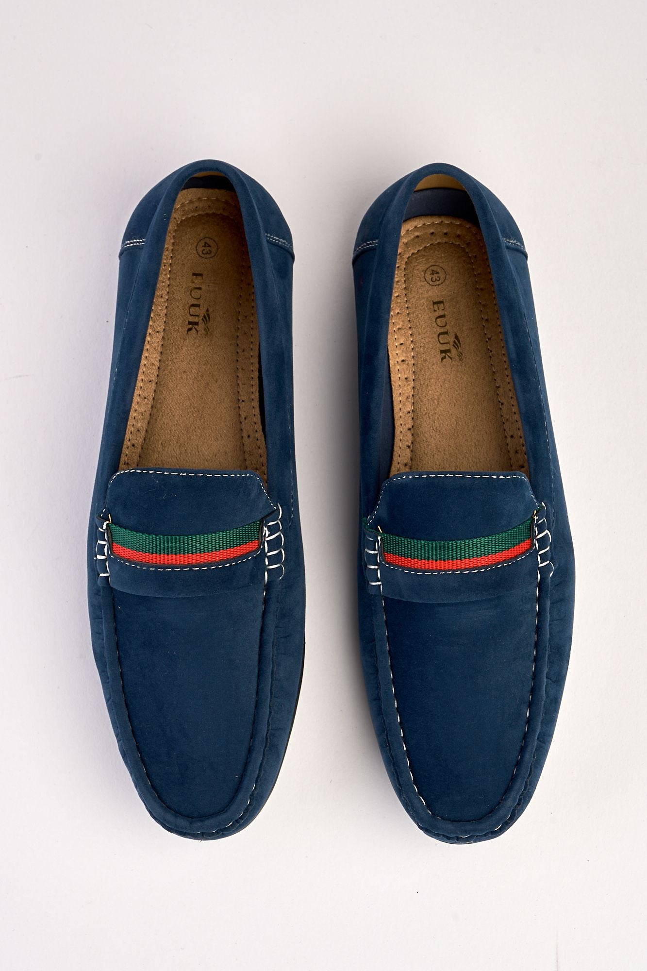 Azzurro Navy Suede Loafers