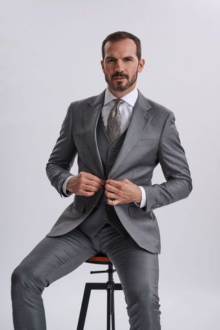 Fabio Grey Three Piece Suit