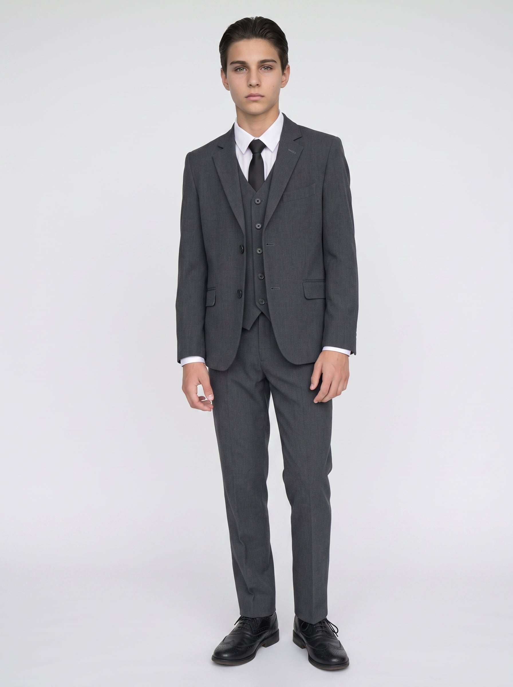 Boys Malibu Charcoal Suit