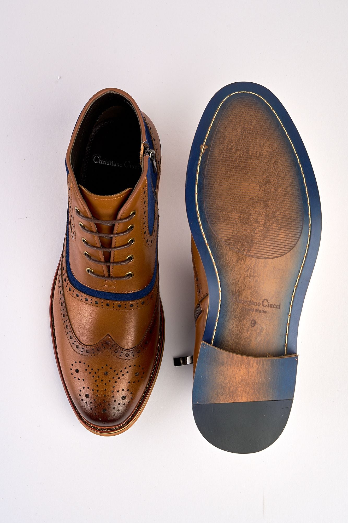 Antonio Boot Tan/Blue