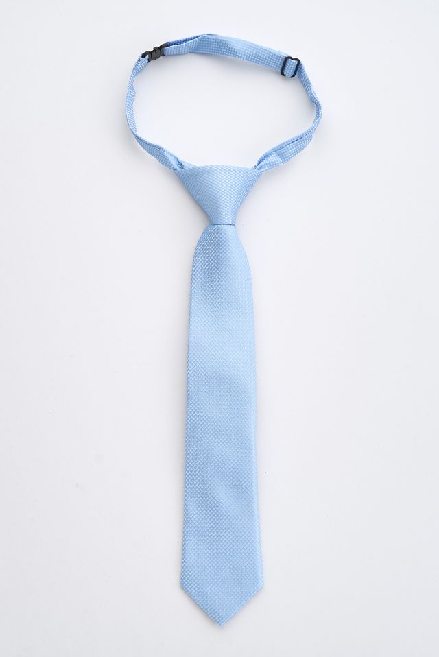 Junior Light Blue Textured Tie