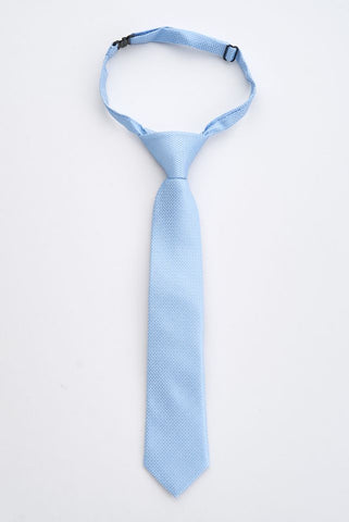 Junior Light Blue Textured Tie