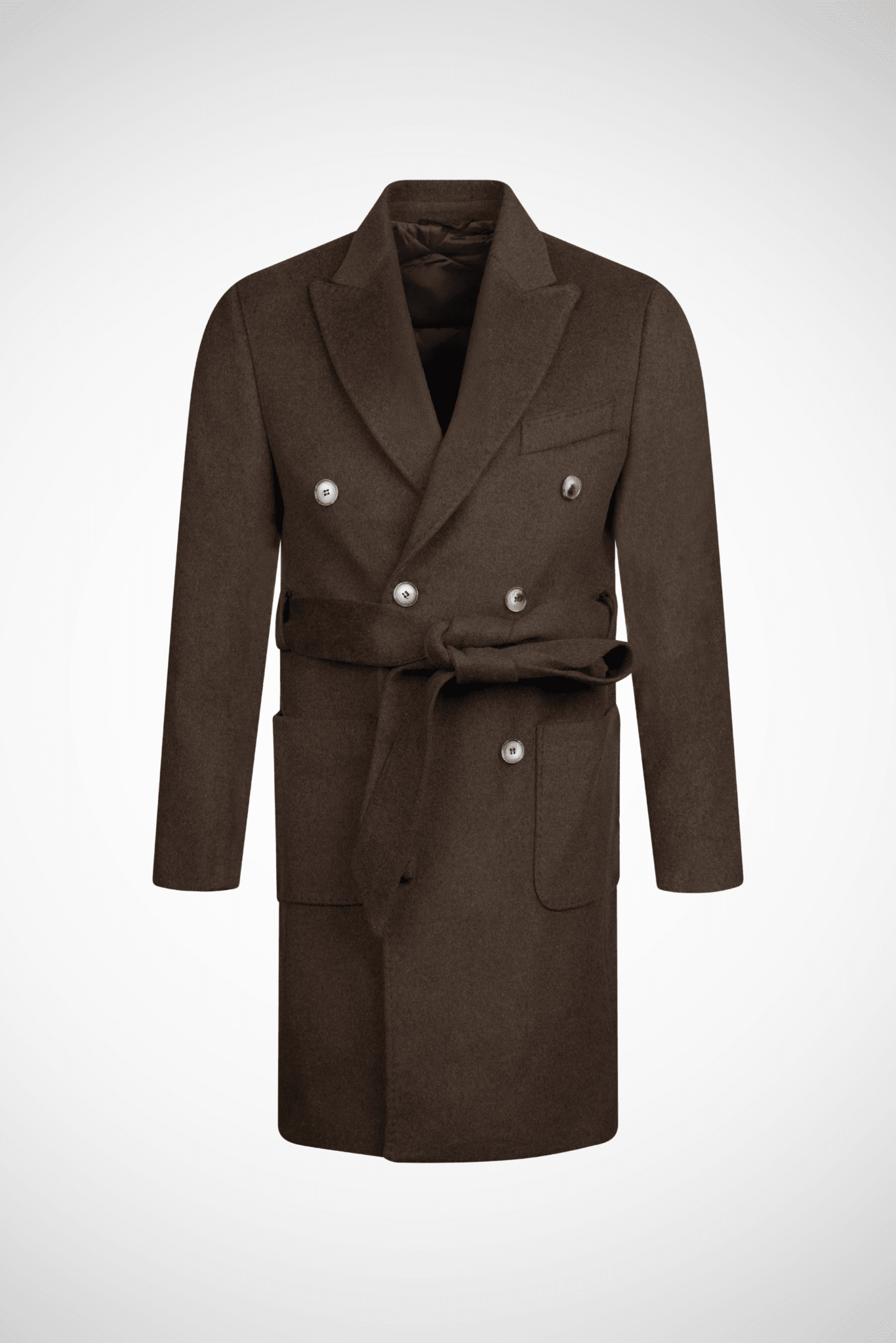 Lupo Marrone Wool-Blend Overcoat