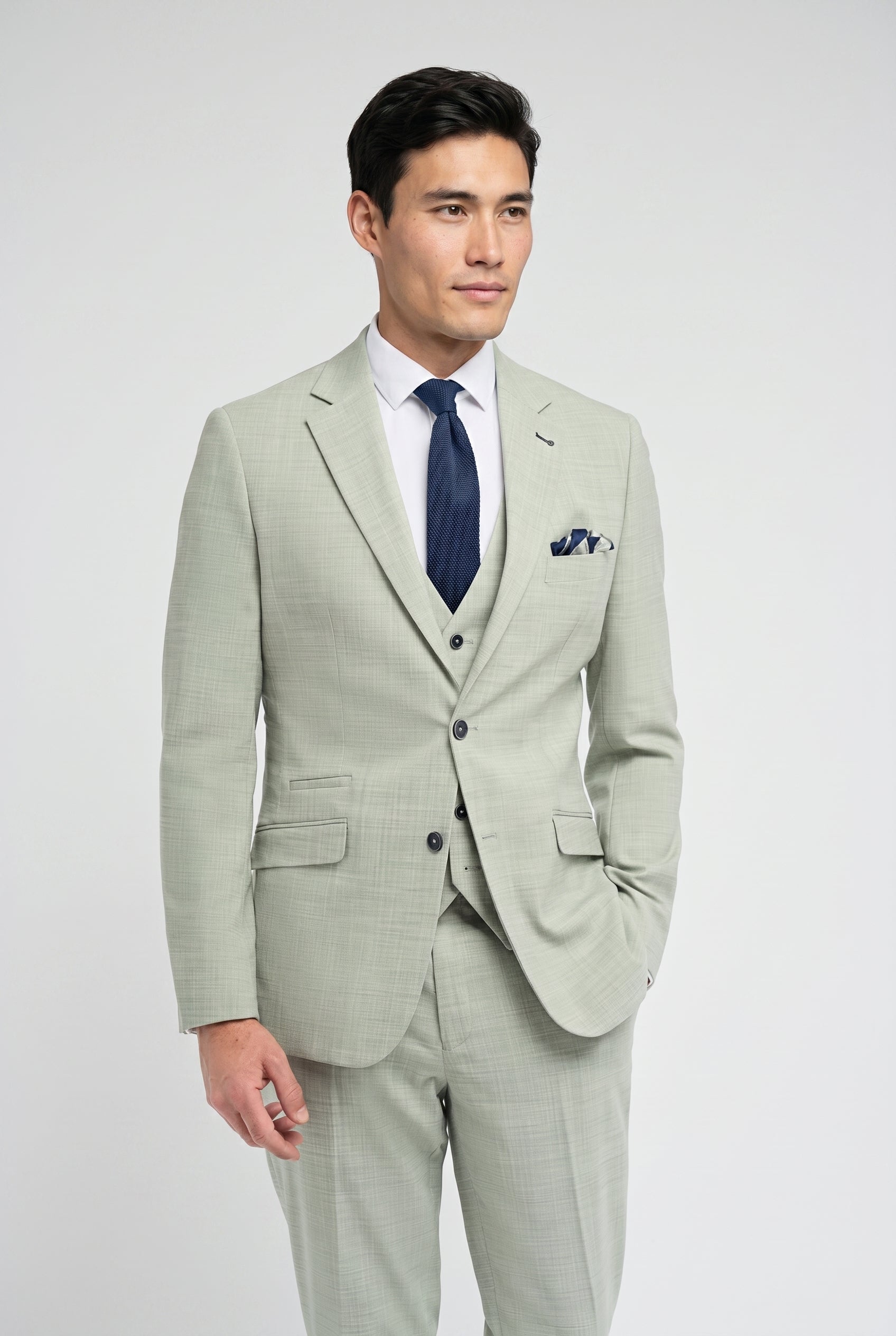 Camden Sage Three Piece Suit