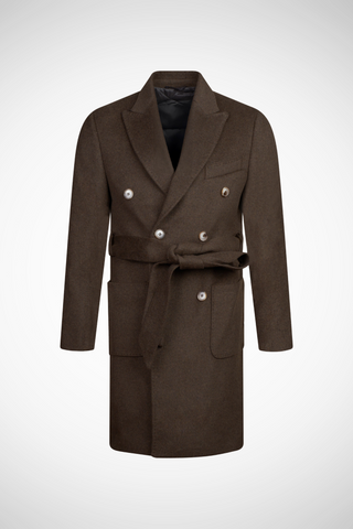 Lupo Marrone Wool-Blend Overcoat
