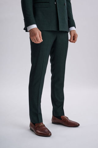 Regent Olive Double-Breasted Two Piece Suit