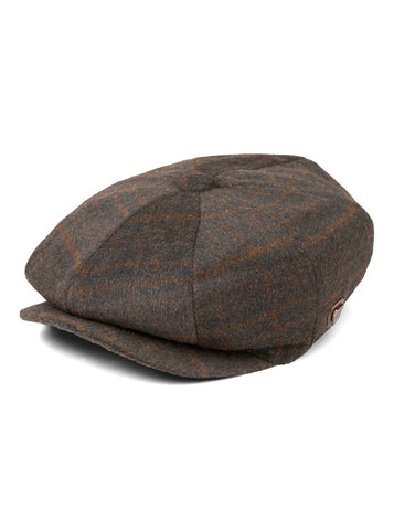 Paolo Brown Tweed Flat Cap