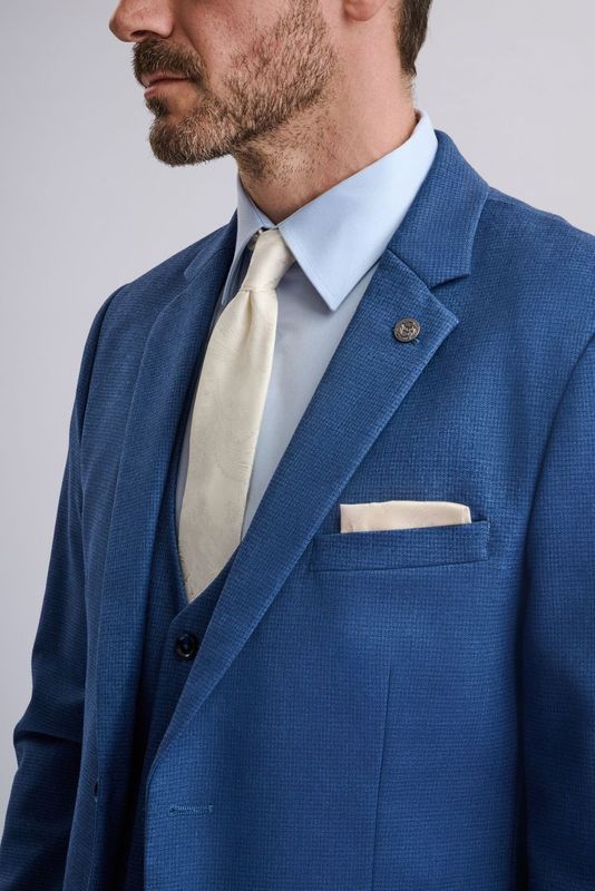Ashley – Navy Blue Three-Piece Suit