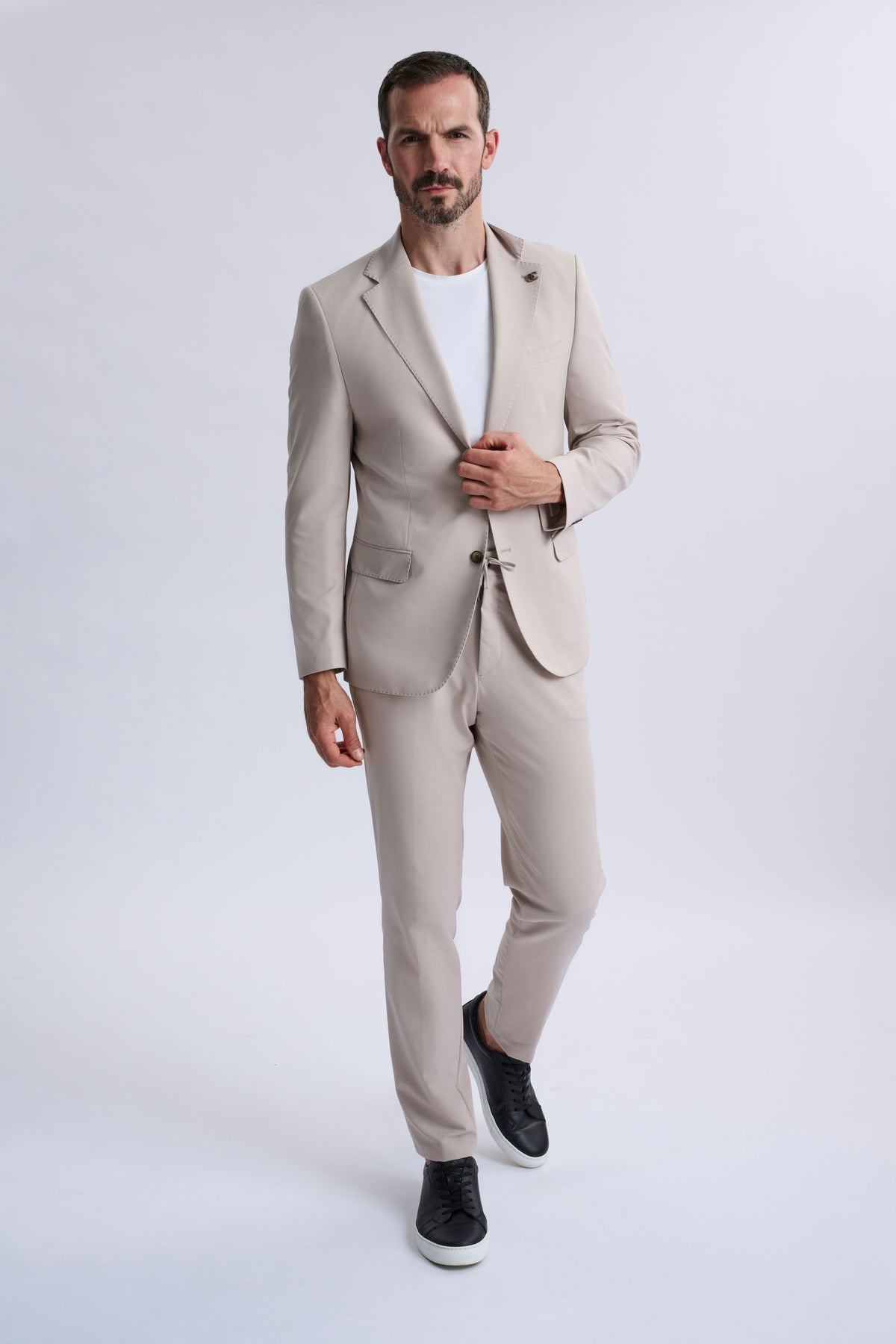 Ettore Smart Casual Suit Beige