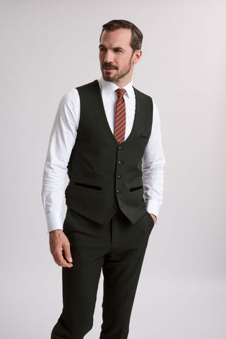 Bromley Olive Waistcoat