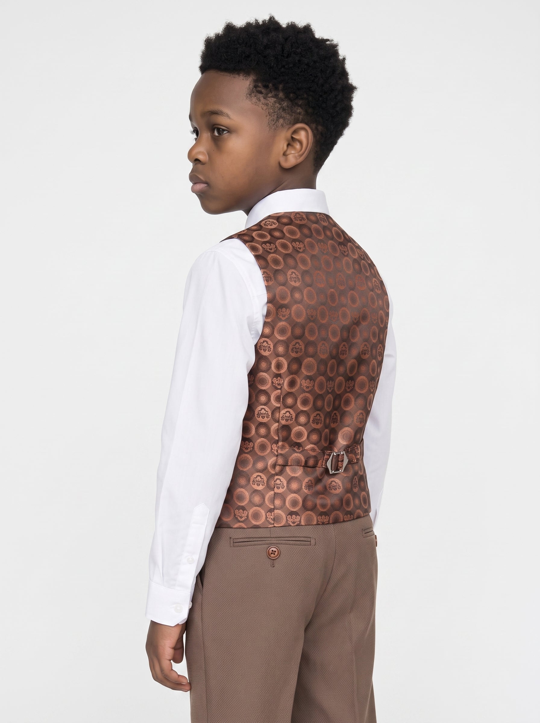 HM5 - Tan Tailored Three Piece Suit