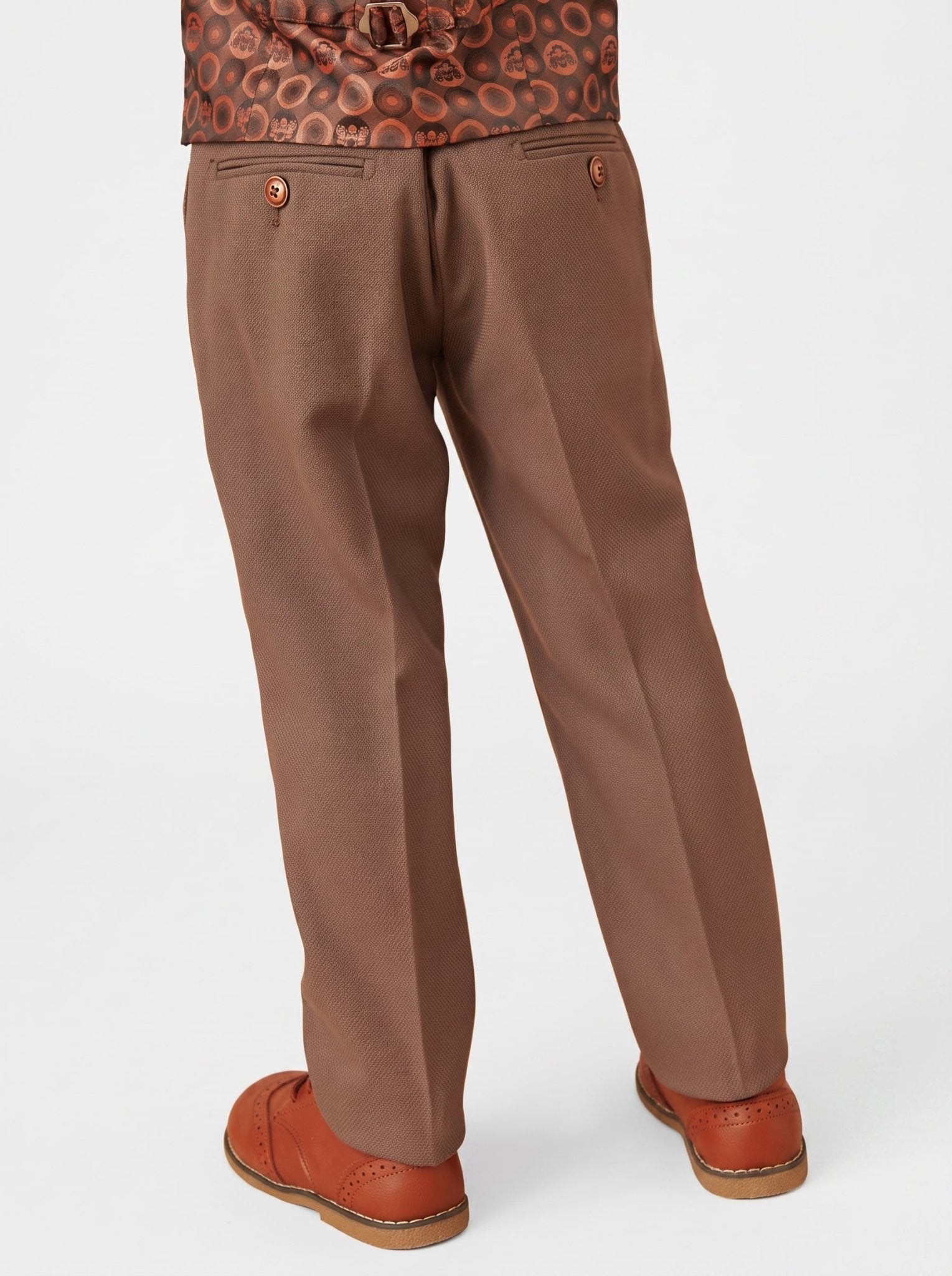 HM5 - Tan Tailored Three Piece Suit