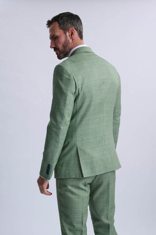 Caridi Sage With Caridi Olive Waistcoat Three Piece Suit