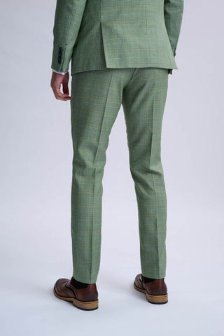 Caridi Sage With Caridi Olive Waistcoat Three Piece Suit