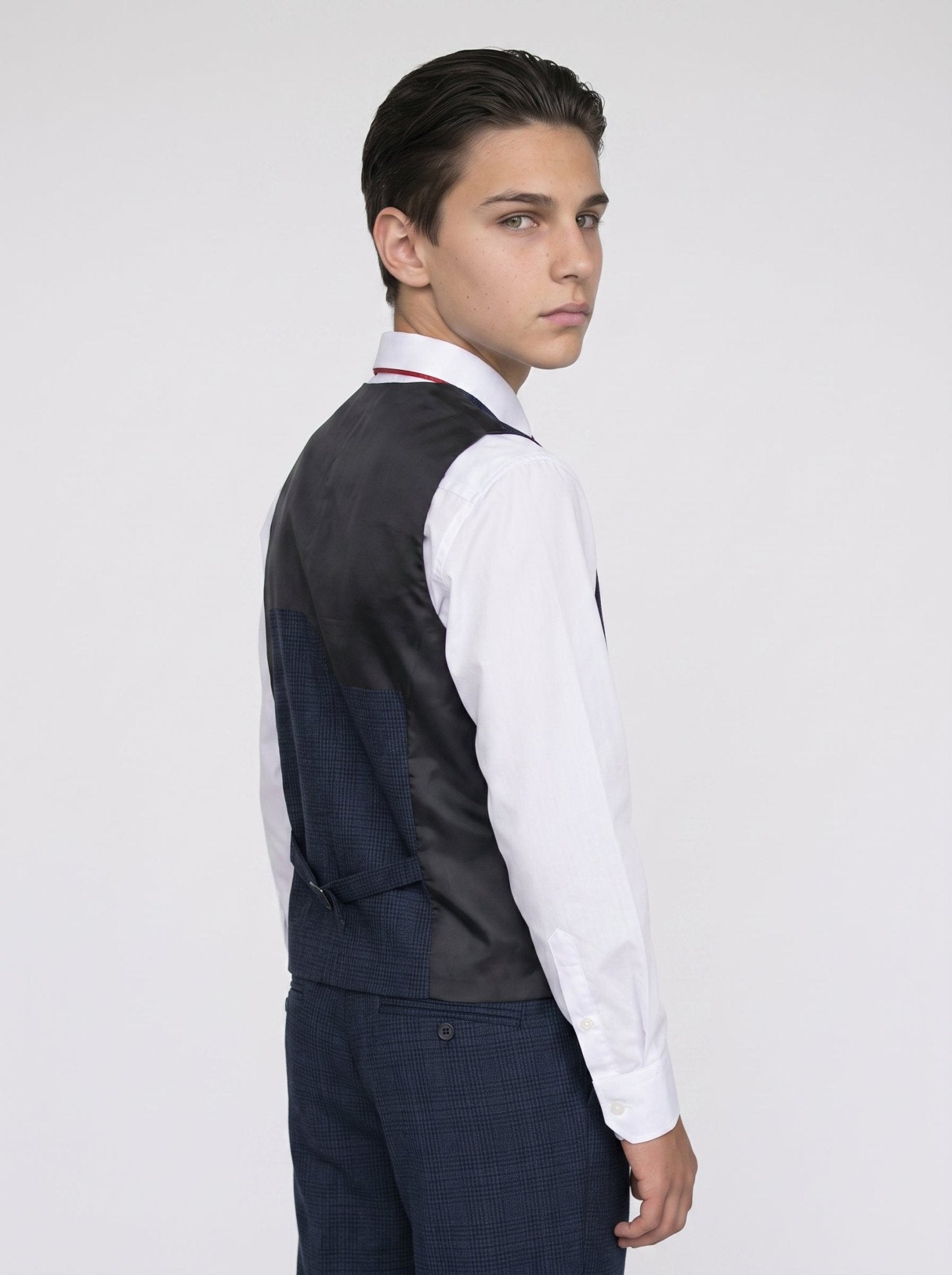 Boys Caridi Navy Three Piece Suit