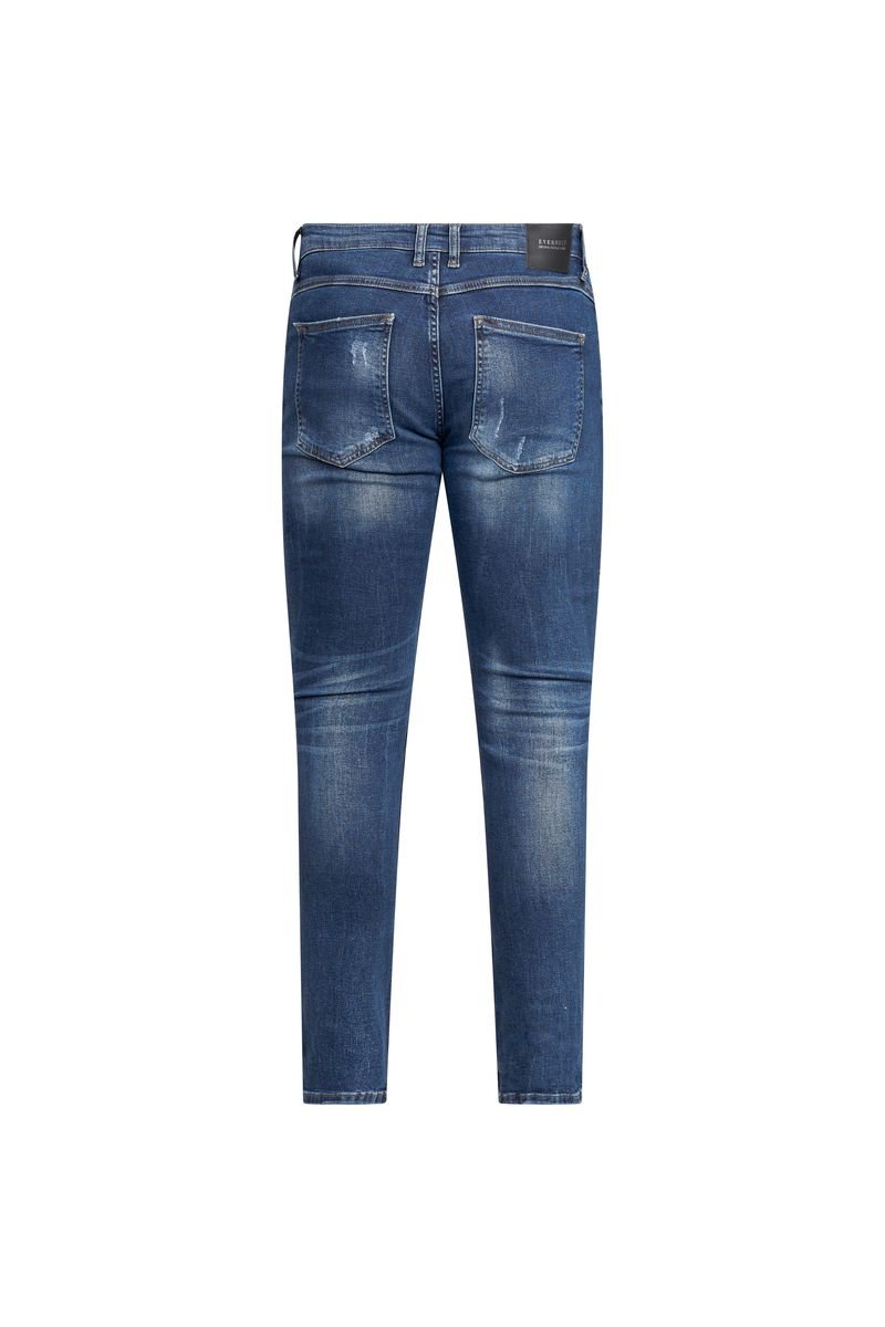 Dark Blue Washed Skinny Jeans