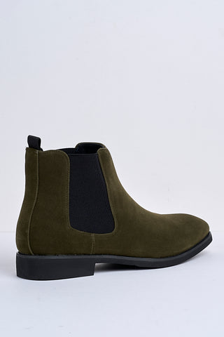 Montieri Suede Chelsea Boot – Olive Green