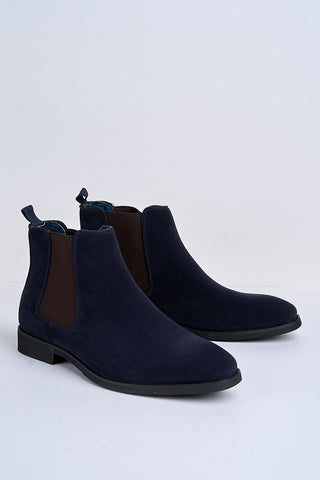 Montieri Suede Chelsea Boot – Marine Blue