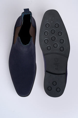 Montieri Suede Chelsea Boot – Marine Blue
